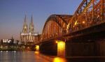Hohenzollernbrücke in Cologne, Germany 
